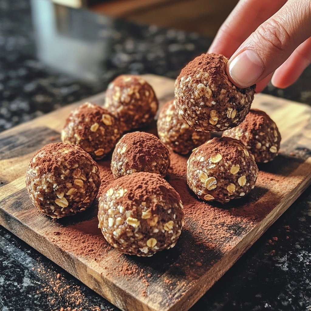 Protein Balls with Cocoa Powder