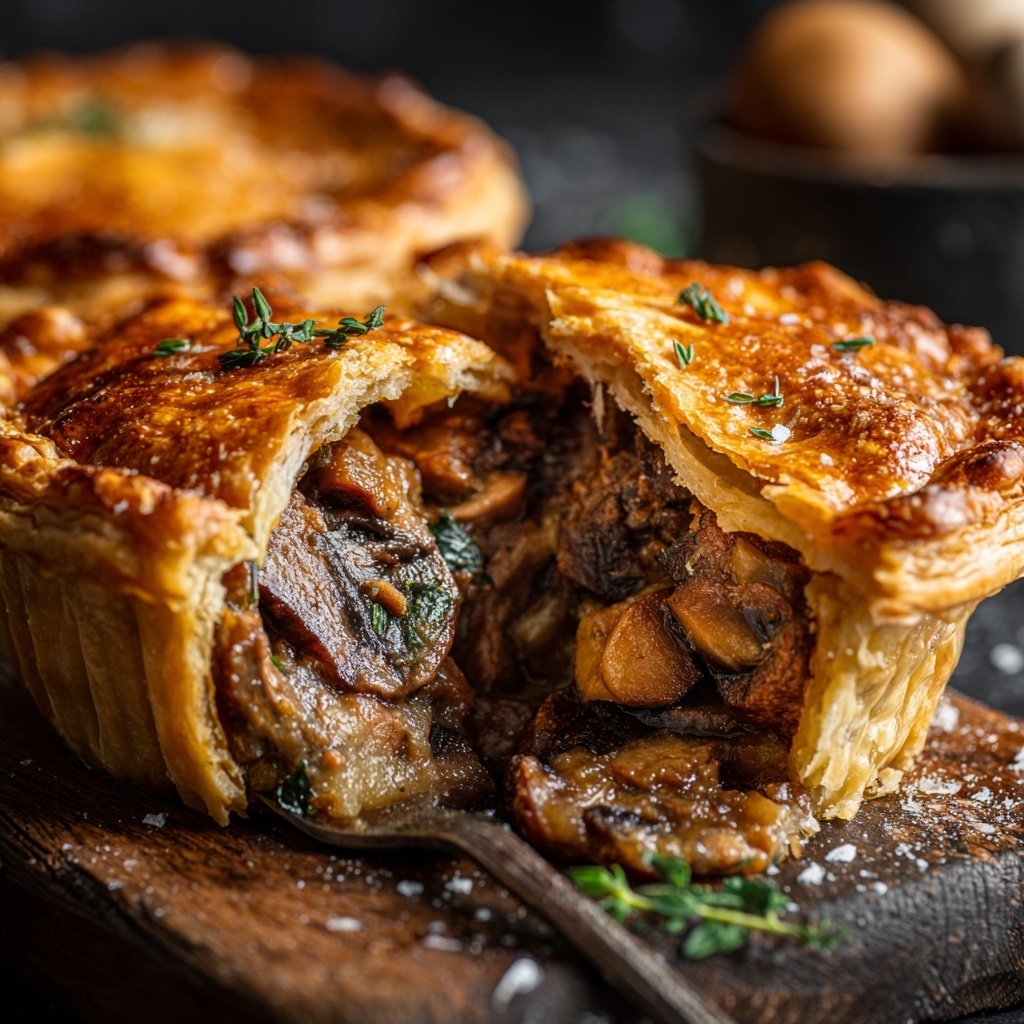 Comfort Food Beef and Mushroom Pot Pie