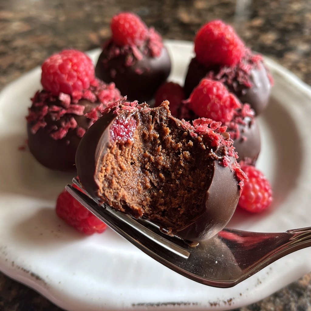 Chocolate Raspberry Truffles