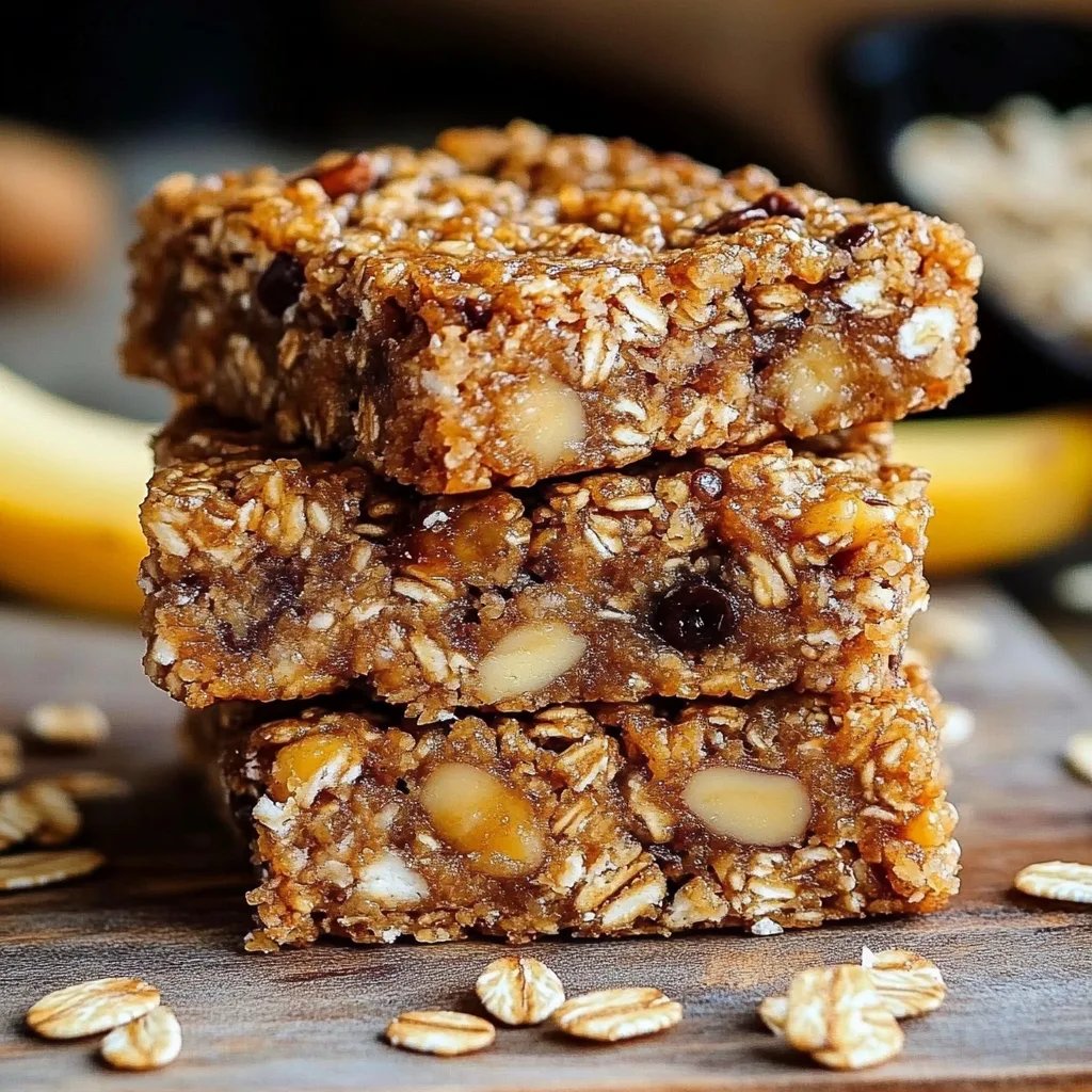 Energizing Banana Oatmeal Bars