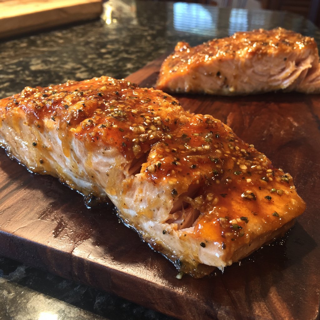 Salmon with Blood Orange Glaze