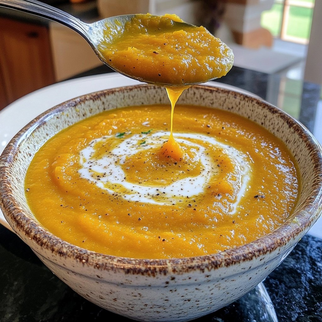 Butternut Squash Soup with Cream