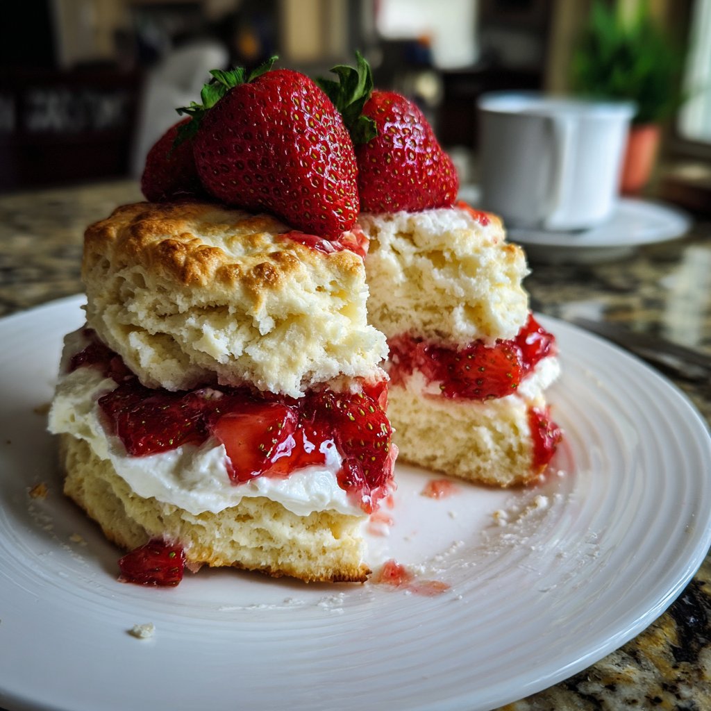 Easy Strawberry Shortcake With Homemade Biscuits