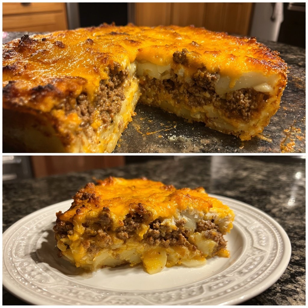 Baked Ground Beef And Potato Casserole